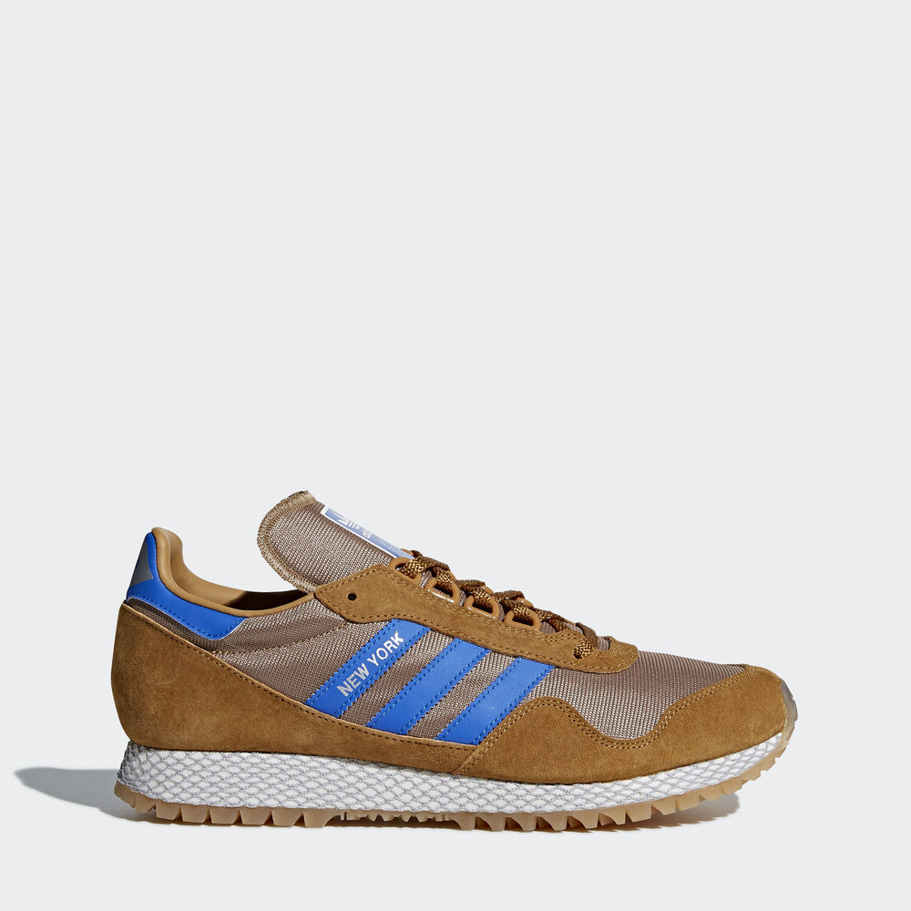 Adidas New York - Originals ανδρικα - Καφε/Μπλε,Μέγεθος: EU 36 – 54 2/3 (978INVXD)